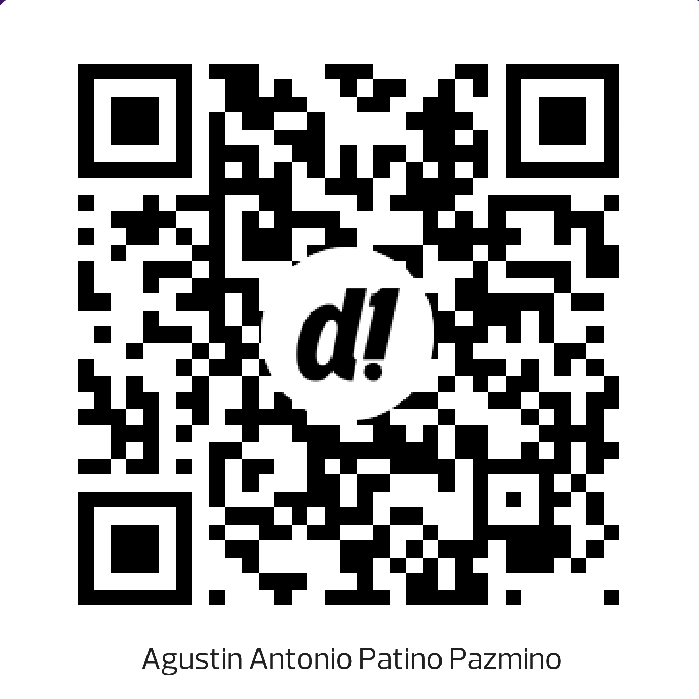 Código QR de Deuna para pagar a Agustín Antonio Patiño Pazmiño